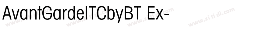 AvantGardeITCbyBT Ex字体转换